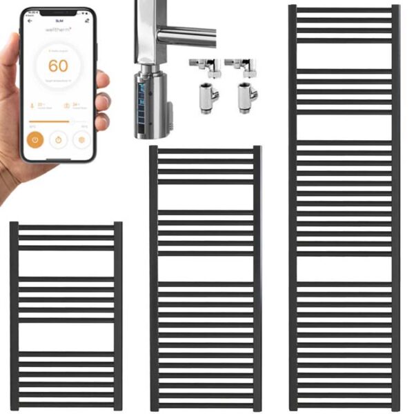 Aura Ronda Chrome Thermostatic Electric Towel Rail With Timer From 318