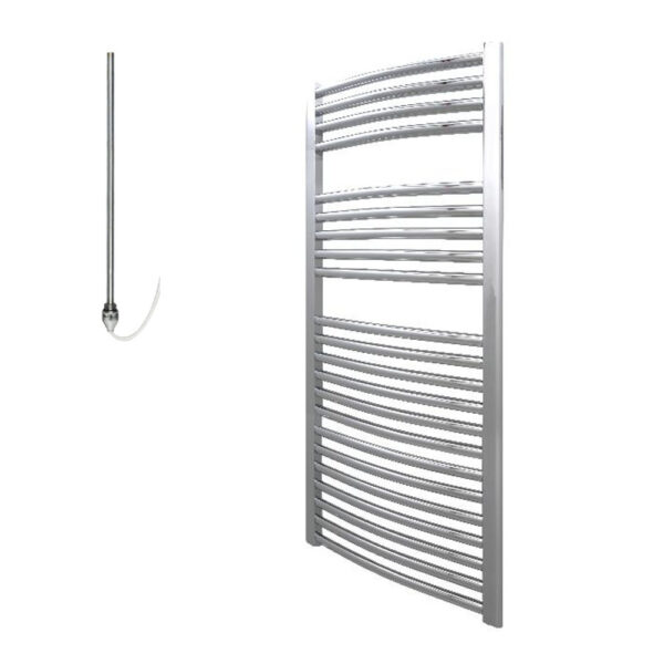 Aura Curved Electric Towel Warmer, Chrome, Prefilled Efficient Heating, Well Made, Excellent Value Buy Online From Solaire Quartz UK Shop 9