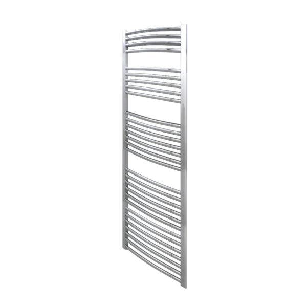 Aura 25 Curved Heated Towel Rail – Central Heating (Chrome / White) Efficient Heating, Well Made, Excellent Value Buy Online From Solaire Quartz UK Shop 12