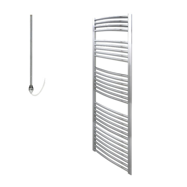 Aura Curved Electric Towel Warmer, Chrome, Prefilled Efficient Heating, Well Made, Excellent Value Buy Online From Solaire Quartz UK Shop 10
