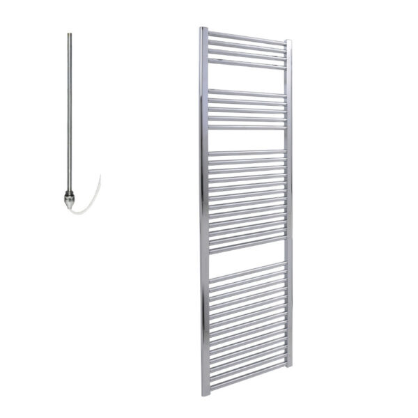 Aura 25 PTC Electric Heated Towel Rail – Straight (Chrome / White) Efficient Heating, Well Made, Excellent Value Buy Online From Solaire Quartz UK Shop 8