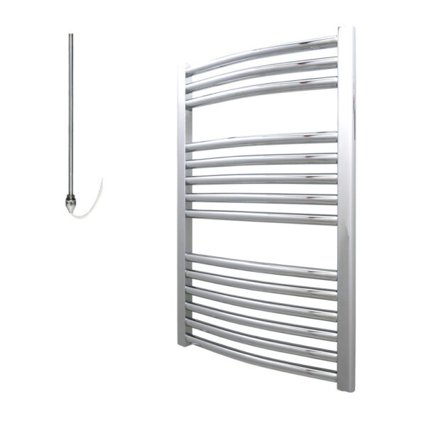 Aura 25 Curved Electric Heated Towel Rail – Chrome Efficient Heating, Well Made, Excellent Value Buy Online From Solaire Quartz UK Shop 8