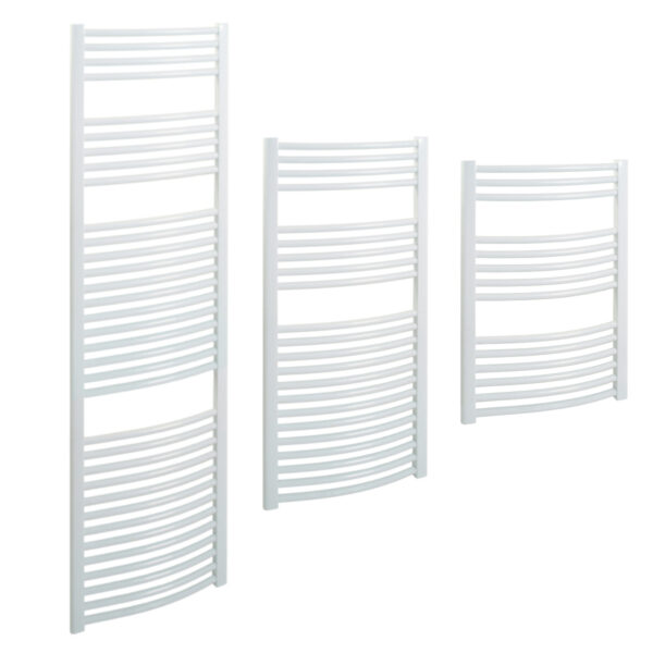 Aura Curved Towel Warmer For Central Heating Efficient Heating, Well Made, Excellent Value Buy Online From Solaire Quartz UK Shop 5