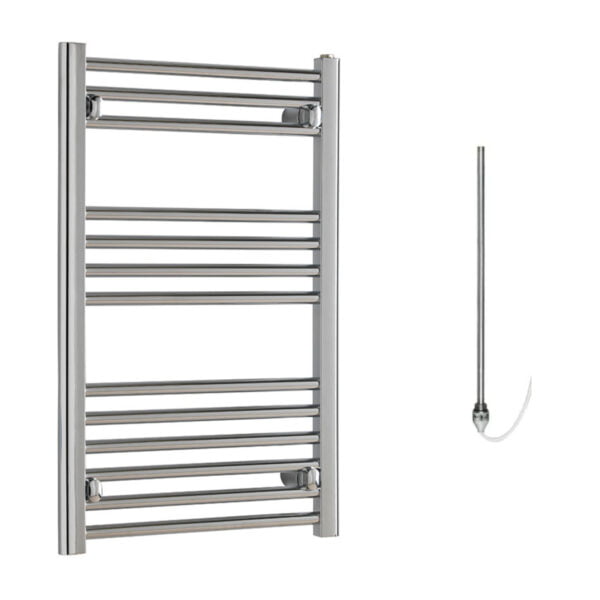 Aura Straight Chrome Electric Towel Warmer, Prefilled Efficient Heating, Well Made, Excellent Value Buy Online From Solaire Quartz UK Shop 12