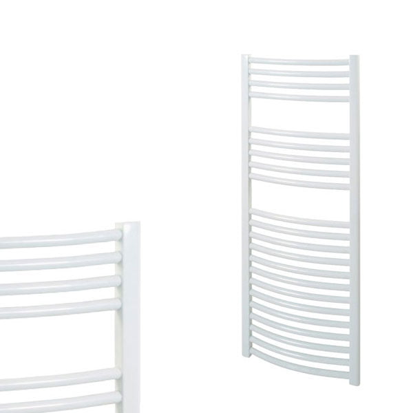 Aura 25 Curved Heated Towel Rail – Central Heating (Chrome / White) Efficient Heating, Well Made, Excellent Value Buy Online From Solaire Quartz UK Shop 11