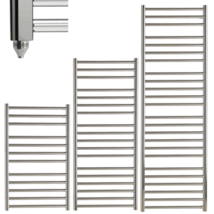 Aura Steel – Stainless Steel Electric Heated Towel Rail / Radiator Efficient Heating, Well Made, Excellent Value Buy Online From Solaire Quartz UK Shop 3