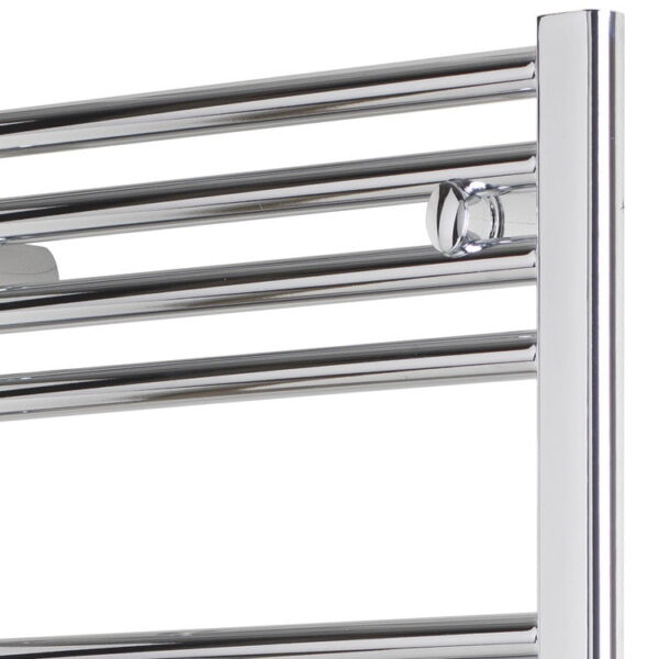 Aura 25 Straight Chrome Dual Fuel Heated Towel Rail, Thermostatic + Timer Efficient Heating, Well Made, Excellent Value Buy Online From Solaire Quartz UK Shop 11