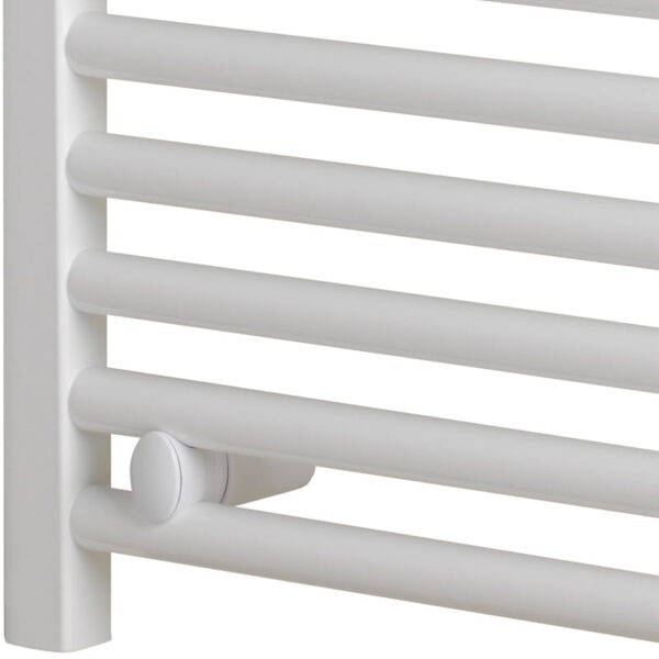 Aura Curved Dual Fuel Towel Warmer, Chrome, With Valves And Element, White Efficient Heating, Well Made, Excellent Value Buy Online From Solaire Quartz UK Shop 10