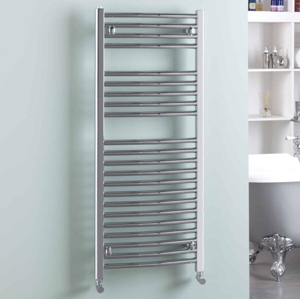 Aura Curved Towel Warmer For Central Heating Efficient Heating, Well Made, Excellent Value Buy Online From Solaire Quartz UK Shop 4