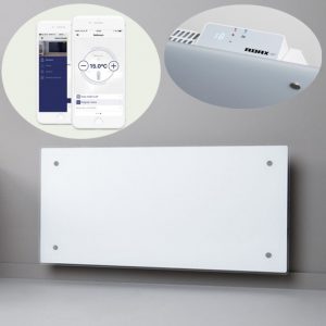 Adax Clea Wifi Glass Electric Panel Heater + Timer, Modern Efficient Heating, Well Made, Excellent Value Buy Online From Solaire Quartz UK Shop