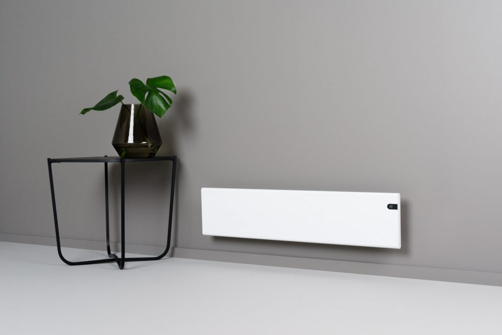 Adax Neo Low Profile Electric Panel Heater, Wall Mounted For Conservatories, With Timer, Modern