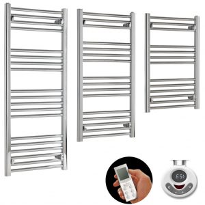 Aura 22 Budget Thermostatic Electric Towel Warmer With Timer And Remote Control. Shop For Energy Saving Cheap To Run Heated Towel Rails