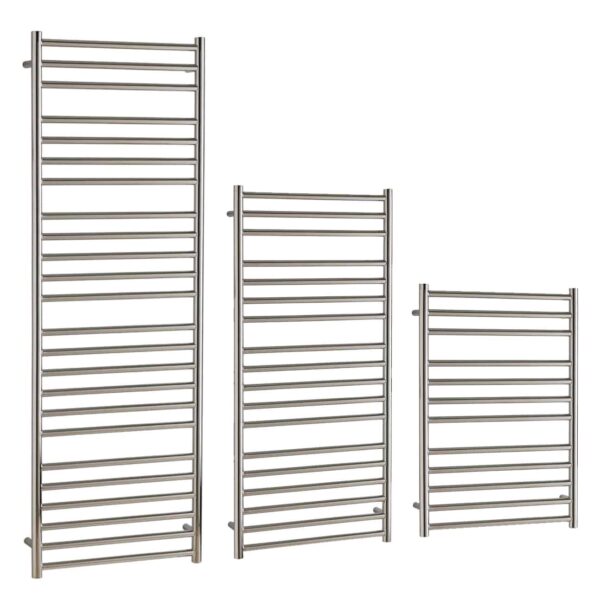 Aura Steel – Stainless Steel Heated Towel Rail – Central Heating Efficient Heating, Well Made, Excellent Value Buy Online From Solaire Quartz UK Shop 3