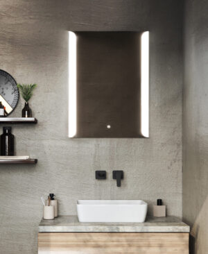 Aura Tempo Bathroom LED Mirror With Bluetooth Speaker, Demister, Shaver Socket Efficient Heating, Well Made, Excellent Value Buy Online From Solaire Quartz UK Shop