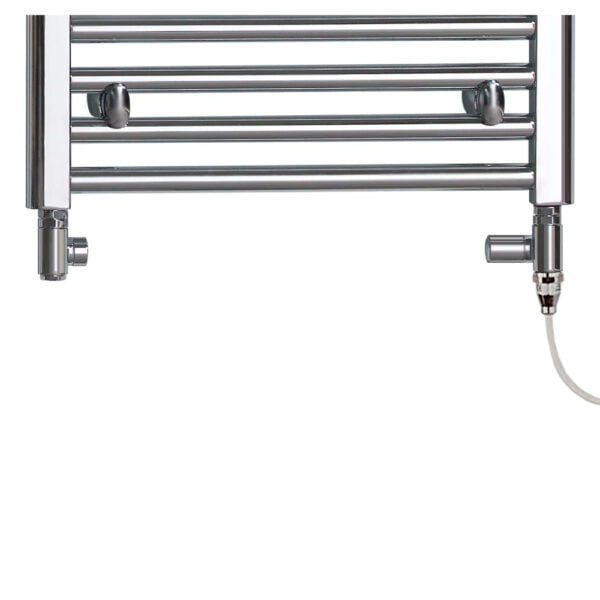 Aura Straight Dual Fuel Towel Warmer With Valves And Element, Chrome Efficient Heating, Well Made, Excellent Value Buy Online From Solaire Quartz UK Shop 6