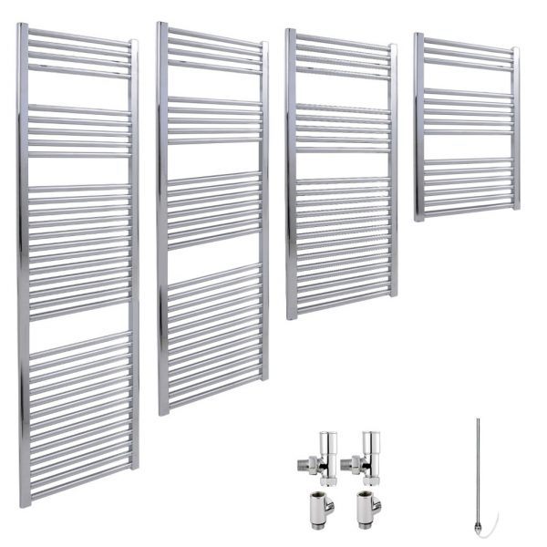 Aura 25 Straight Dual Fuel Heated Towel Rail Efficient Heating, Well Made, Excellent Value Buy Online From Solaire Quartz UK Shop 4