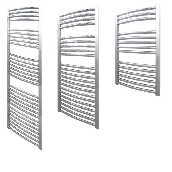 Aura 25 Curved Heated Towel Rail – Central Heating (Chrome / White) Efficient Heating, Well Made, Excellent Value Buy Online From Solaire Quartz UK Shop 4