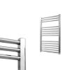 Aura Straight Chrome Towel Warmer For Central Heating Efficient Heating, Well Made, Excellent Value Buy Online From Solaire Quartz UK Shop 20