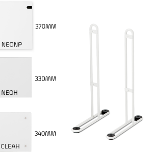 Adax Portable Leg Brackets For Neo, Clea Standard Height Models Efficient Heating, Well Made, Excellent Value Buy Online From Solaire Quartz UK Shop