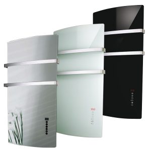 Radialight Deva Glass Electric Bathroom Fan Heater + Towel Rails
