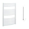 Aura Curved Electric Towel Warmer, White, Prefilled Efficient Heating, Well Made, Excellent Value Buy Online From Solaire Quartz UK Shop 10