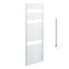 Aura Curved Electric Towel Warmer, White, Prefilled Efficient Heating, Well Made, Excellent Value Buy Online From Solaire Quartz UK Shop 13