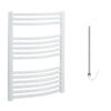 Aura Curved Electric Towel Warmer, White, Prefilled Efficient Heating, Well Made, Excellent Value Buy Online From Solaire Quartz UK Shop 12