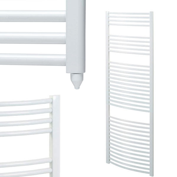 Aura 25 PTC Electric Heated Towel Rail – Curved White Efficient Heating, Well Made, Excellent Value Buy Online From Solaire Quartz UK Shop 5