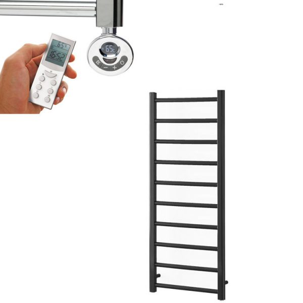 Aura Ronda Anthracite Heated Towel Rail / Warmer – Electric + Thermostat, Timer Efficient Heating, Well Made, Excellent Value Buy Online From Solaire Quartz UK Shop 9