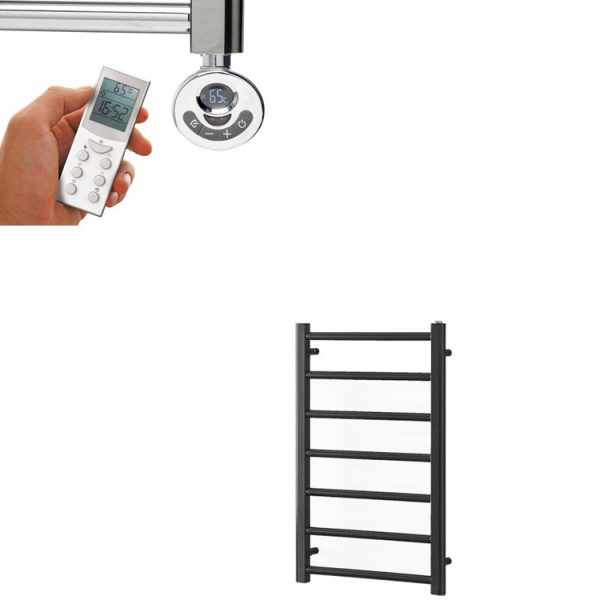 Aura Ronda Anthracite Heated Towel Rail / Warmer – Electric + Thermostat, Timer Efficient Heating, Well Made, Excellent Value Buy Online From Solaire Quartz UK Shop 8