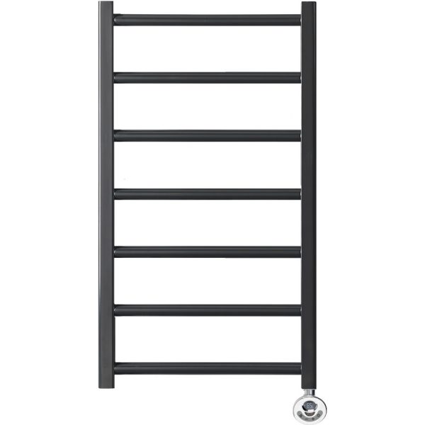 Aura Ronda Anthracite Heated Towel Rail / Warmer – Electric + Thermostat, Timer Efficient Heating, Well Made, Excellent Value Buy Online From Solaire Quartz UK Shop 12