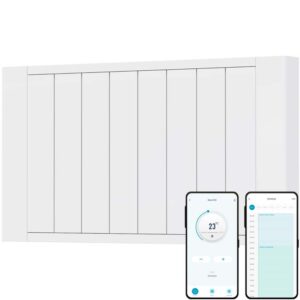 EXO Aluminium WIFI Electric Panel Heater, Wall Mounted Smart Ceramic Radiator Efficient Heating, Well Made, Excellent Value Buy Online From Solaire Quartz UK Shop