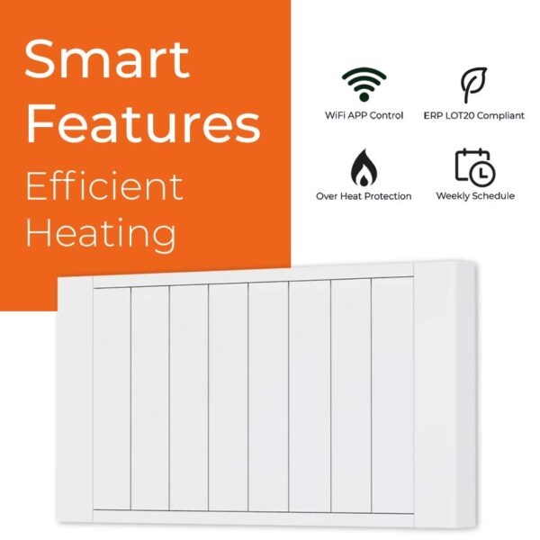 EXO Aluminium WIFI Electric Panel Heater, Wall Mounted Smart Ceramic Radiator Efficient Heating, Well Made, Excellent Value Buy Online From Solaire Quartz UK Shop 10