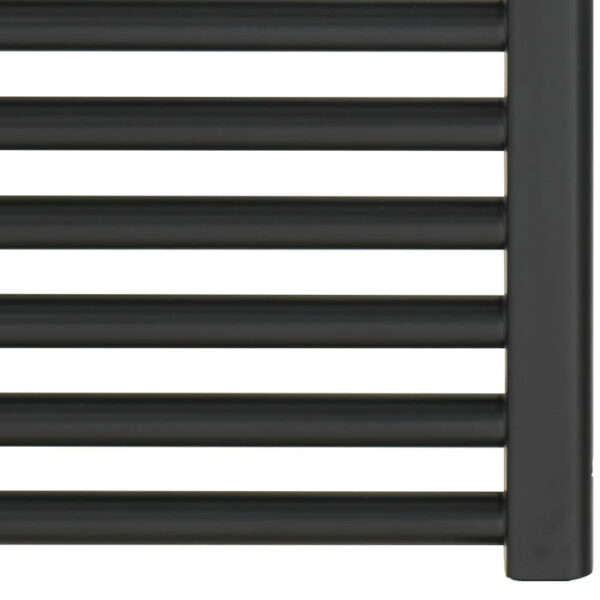 Aura 25 Straight Black Thermostatic Electric Heated Towel Rail + Timer, Remote Efficient Heating, Well Made, Excellent Value Buy Online From Solaire Quartz UK Shop 10