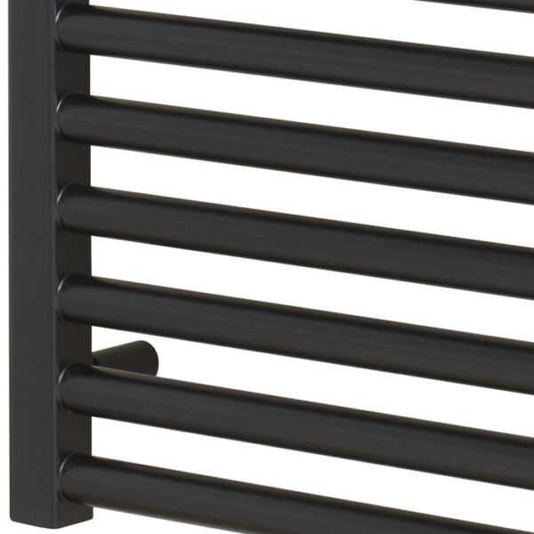 Aura 25 Straight Black Dual Fuel Thermostatic Heated Towel Rail + Timer, Remote Efficient Heating, Well Made, Excellent Value Buy Online From Solaire Quartz UK Shop 9