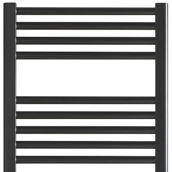 Aura 25 Straight Black PTC Electric Heated Towel Rail / Bathroom Radiator Efficient Heating, Well Made, Excellent Value Buy Online From Solaire Quartz UK Shop 6