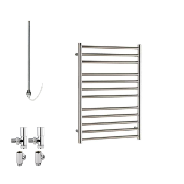 Aura Steel – Stainless Steel Dual Fuel Heated Towel Rail For Central Heating / Electric Efficient Heating, Well Made, Excellent Value Buy Online From Solaire Quartz UK Shop 7