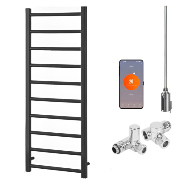 Aura Ronda Wifi Dual Fuel Towel Warmer, Thermostatic, Modern, Anthracite Efficient Heating, Well Made, Excellent Value Buy Online From Solaire Quartz UK Shop 7