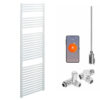 Aura WiFi Dual Fuel Towel Warmer, Thermostatic, Straight, White Efficient Heating, Well Made, Excellent Value Buy Online From Solaire Quartz UK Shop 17