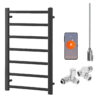 Aura Ronda Wifi Dual Fuel Towel Warmer, Thermostatic, Modern, Anthracite Efficient Heating, Well Made, Excellent Value Buy Online From Solaire Quartz UK Shop 10