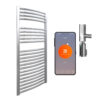 Aura WiFi Electric Towel Warmer, Thermostatic, Curved, Chrome Efficient Heating, Well Made, Excellent Value Buy Online From Solaire Quartz UK Shop 12