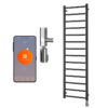 Aura Ronda Wifi Electric Towel Warmer, Thermostatic, Modern, Anthracite Efficient Heating, Well Made, Excellent Value Buy Online From Solaire Quartz UK Shop 13