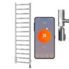 Aura Ronda Wifi Electric Towel Warmer, Thermostatic, Modern, Chrome Efficient Heating, Well Made, Excellent Value Buy Online From Solaire Quartz UK Shop 14