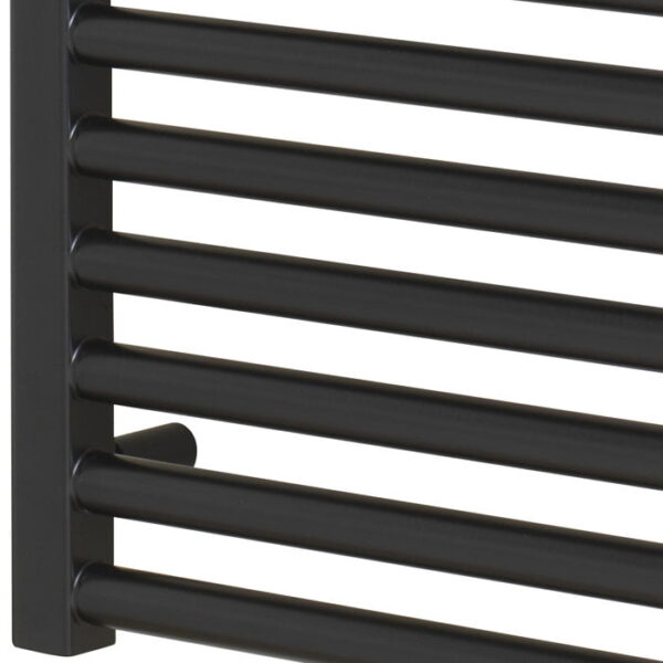 Aura Black | Dual Fuel Towel Rail with Thermostat, Timer + WiFi Control Efficient Heating, Well Made, Excellent Value Buy Online From Solaire Quartz UK Shop 6