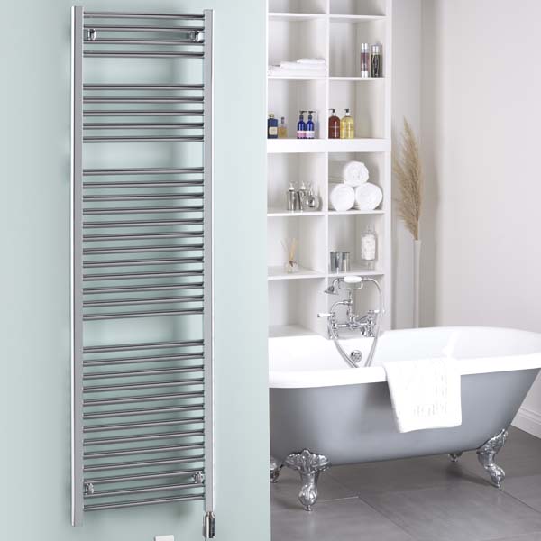 Aura 25 Curved Chrome | WiFi Thermostatic Electric Heated Towel Rail Efficient Heating, Well Made, Excellent Value Buy Online From Solaire Quartz UK Shop 12