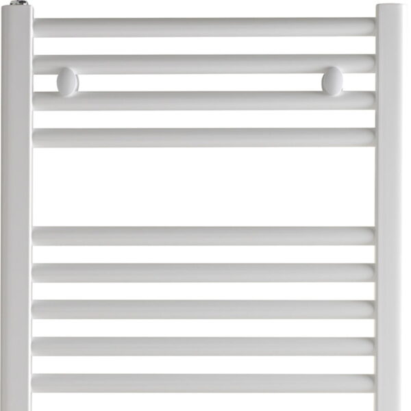 Aura Straight White Towel Warmer For Central Heating Efficient Heating, Well Made, Excellent Value Buy Online From Solaire Quartz UK Shop 8