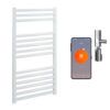 Aura WiFi Electric Towel Warmer, Thermostatic, Straight, White Efficient Heating, Well Made, Excellent Value Buy Online From Solaire Quartz UK Shop 13