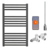 Aura Black | Dual Fuel Towel Rail with Thermostat, Timer + WiFi Control Efficient Heating, Well Made, Excellent Value Buy Online From Solaire Quartz UK Shop 11