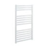 Aura Straight White Towel Warmer For Central Heating Efficient Heating, Well Made, Excellent Value Buy Online From Solaire Quartz UK Shop 14