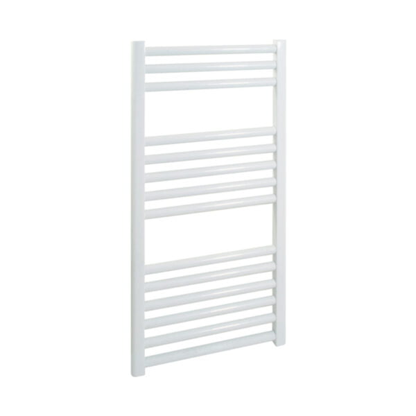 Aura Straight White Towel Warmer For Central Heating Efficient Heating, Well Made, Excellent Value Buy Online From Solaire Quartz UK Shop 9